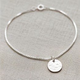 Pulsera Cadena Plateada Clásica
