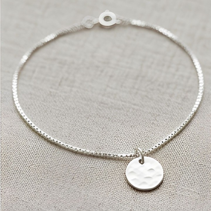Pulsera Cadena Plateada Clásica