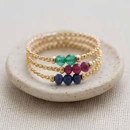 Set 3 Anillos Apilables Plateados